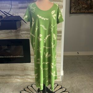 Cotton Fields by‎ M. Mac Vintage Summer Maxi Lime Green. Size L